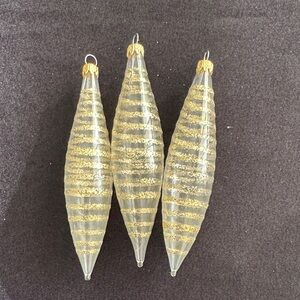 Vintage Gold and Clear Glass Accents